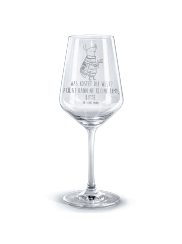 Mr. & Mrs. Panda gravur weinglas Nachtfalter Fähnchen mit Spruch in Transparent