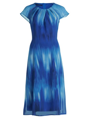 Betty Barclay Chiffonkleid figurbetont in Blau/Blau