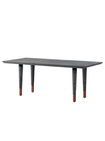 home24 Couchtisch Tila in Eiche / Schwarz