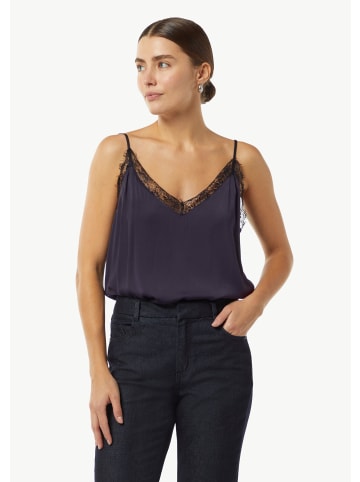 comma Bluse keine Ärmellänge in Blau