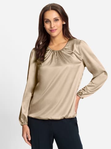 WITT WEIDEN Satin-Bluse in beige