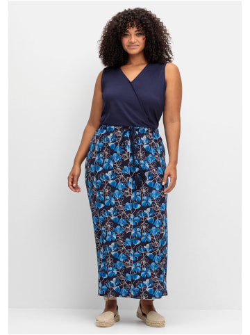 sheego Maxikleid in tiefblau