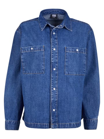 Urban Classics Hemden in mid indigo washed