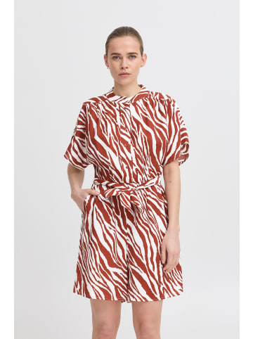 ICHI Overall IHYARDEEN Loose fit in Fired Brick Animal