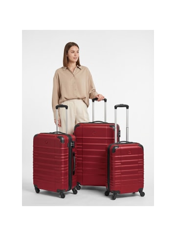 Wenger Amplar Evo 4 Rollen Kofferset 3-teilig mit Dehnfalte ruby