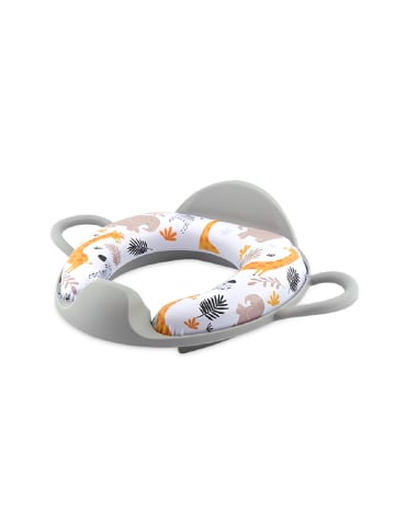 Lorelli Toilettensitz mit Lehne in grau