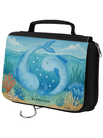 Mr. & Mrs. Panda Schminktasche Sternzeichen Fische Design ohne S... in Weiß
