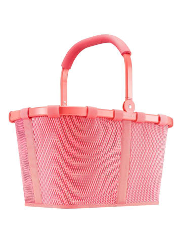 Reisenthel carrybag - Einkaufskorb (teddy leo olive) in frame mesh coral