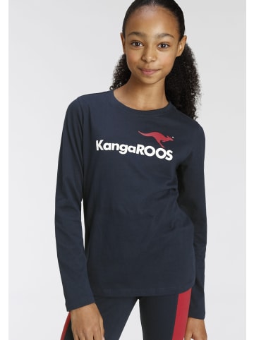 Kangaroos Langarmshirt in marine