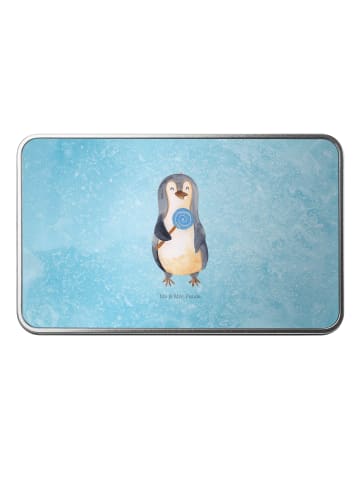 Mr. & Mrs. Panda Aufbewahrungsbox Pinguin Lolli ohne Spruch in Eisblau
