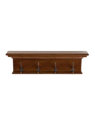 ebuy24 Wandgarderobe Halifax Braun 70 x 10 cm