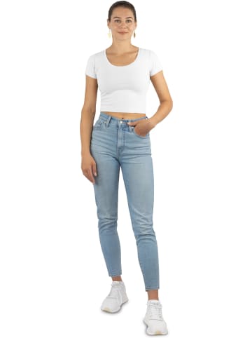 Janice 4 x Damen crop T-Shirt Nantes in Weiß