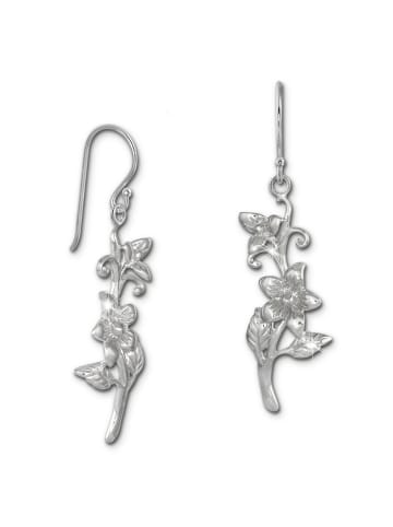 SilberDream Ohrringe Silber 925 Sterling Silber Blume Jasmin Ohrhänger