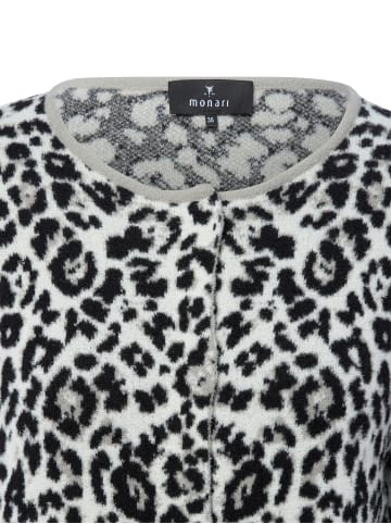 monari Strickjacke in ecru schwarz - 0001