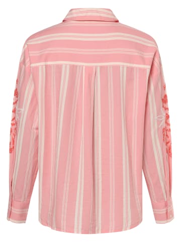 monari Bluse in rosa weiß