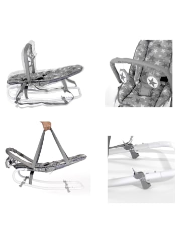 Lorelli Babywippe Eliza Spielbogen in grau