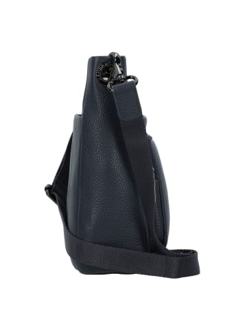 Mandarina Duck Mellow Leather Umhängetasche Leder 30 cm in dress blue