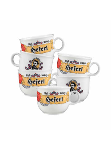 Seltmann Weiden 6er Set Kaffeetassen Compact Bayern in Bunt 210 ml in bunt