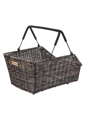 BASIL Hinterradkorb "Cento Rattan Look MIK 2.0" in braun