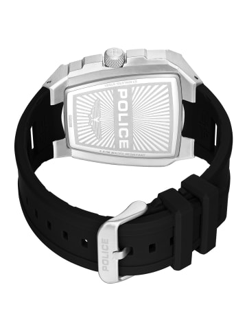 Police Herrenuhr Multifunktion Tough Gear Schwarz / Silber