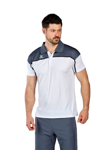 erima Herren Change By Erima Poloshirt in weiß/slate grey/schwarz