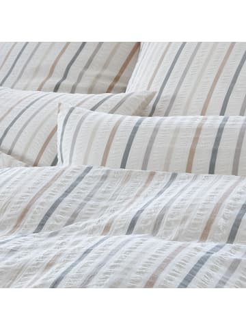 Elegante Bettwäsche in natur grau