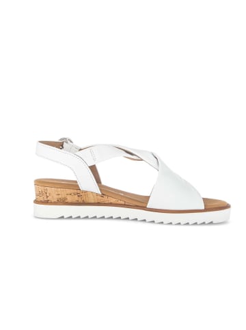 Gabor Plateau Sandalen in weiß
