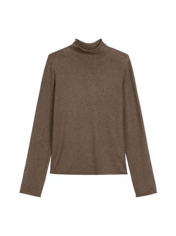 Marc O'Polo Rollkragenpullover slim in shaded brown melange