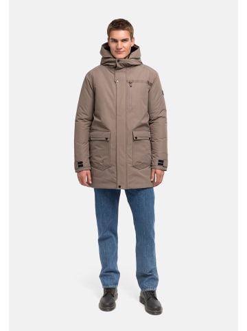 STONE HARBOUR Wintermantel Netaan XX in Stone Brown