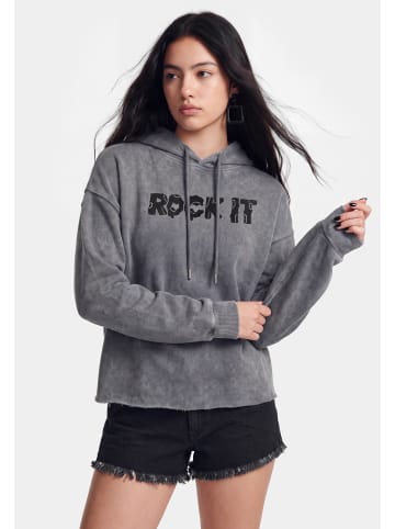 myMo ROCKS Women Hoodie in Grey