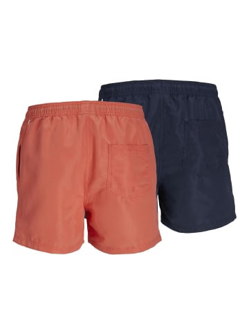 Jack & Jones 2er-Pack Badeshorts in Hot Coral
