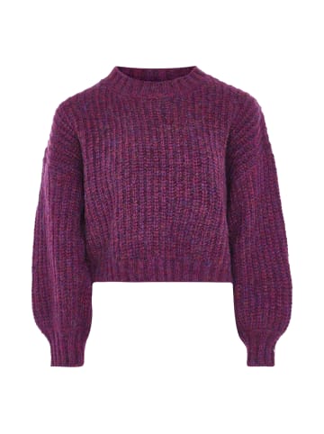 DreiMaster Damen Grobstrickpullover in LILA
