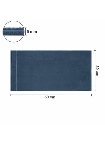 WohnDirect Weiche Gästetücher JASMINA 1 in Blau