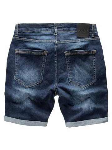 Humy Stretch Bermuda Jeans Shorts Destroyed Design A&S in Dunkelblau