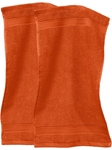Erwin Müller Frottier Gästetuch 2er-Pack Friedrichshafen in orange