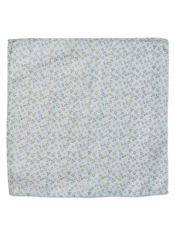 Finshley & Harding London Krawatte und Einstecktuch in schilf hellblau - 0001
