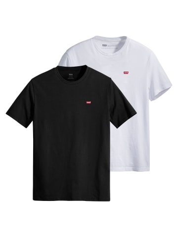 Levi´s T-Shirt 2er Pack in Weiß/Schwarz