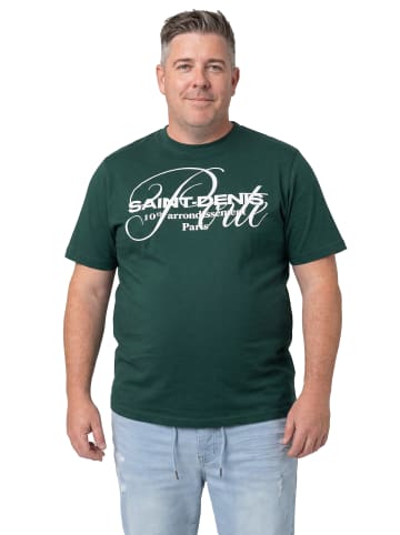 Men Plus Kurzarm T-Shirt in dschungel grün