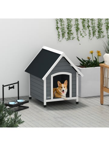 Pawhut Hundehütte 75L x 88B x 82H cm