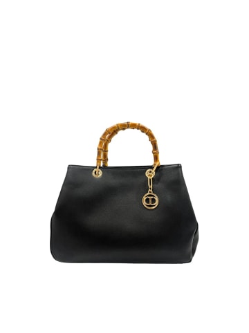 Twinset Weiß Schwarz PU Damen Handtasche
