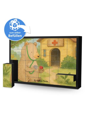 Mr. & Mrs. Panda Befüllbarer Adventskalender Bär Arzt Design ohn... in Weiß