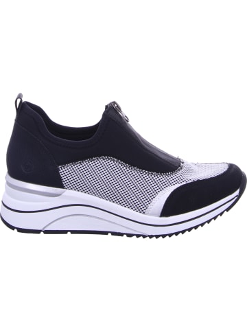 remonte Slipper in nero/weiss/silver
