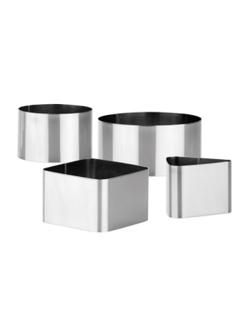 Tescoma Speiseformer GrandCHEF, 4 Stück in silber