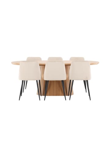ebuy24 Essgruppe Stjärnö (7-teilig) Natur 90 x 200 cm