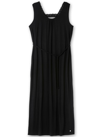 sheego Maxikleid in schwarz