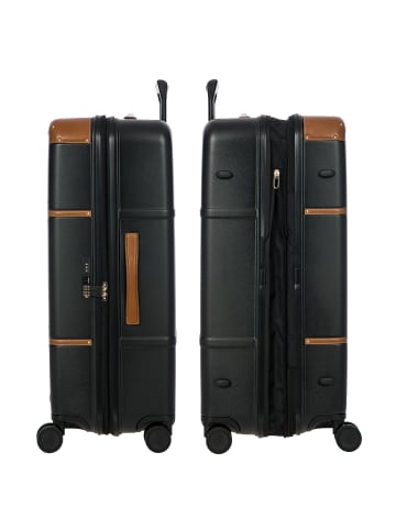 BRIC`s Bellagio 4 Rollen Trolley 76 cm mit Dehnfalte schwarz-braun