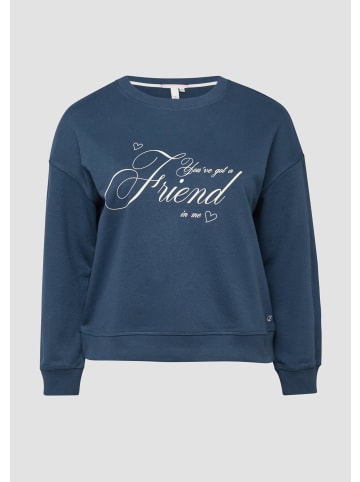 QS Sweatshirt in 58D2_tiefblau