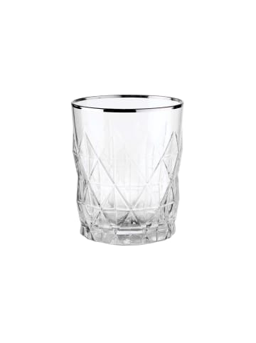 Butlers Glas mit Silberrand 345ml UPSCALE in Transparent-Silber