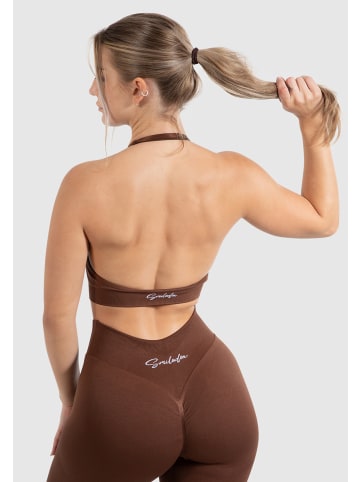 SMILODOX Sport BH Silvia Scrunch in Braun