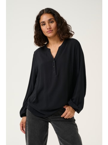 Kaffe Langarm-Bluse KAmathilde in Black Deep